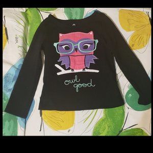 Okie Dokie Owl Top & Garanimal Black sweatpants